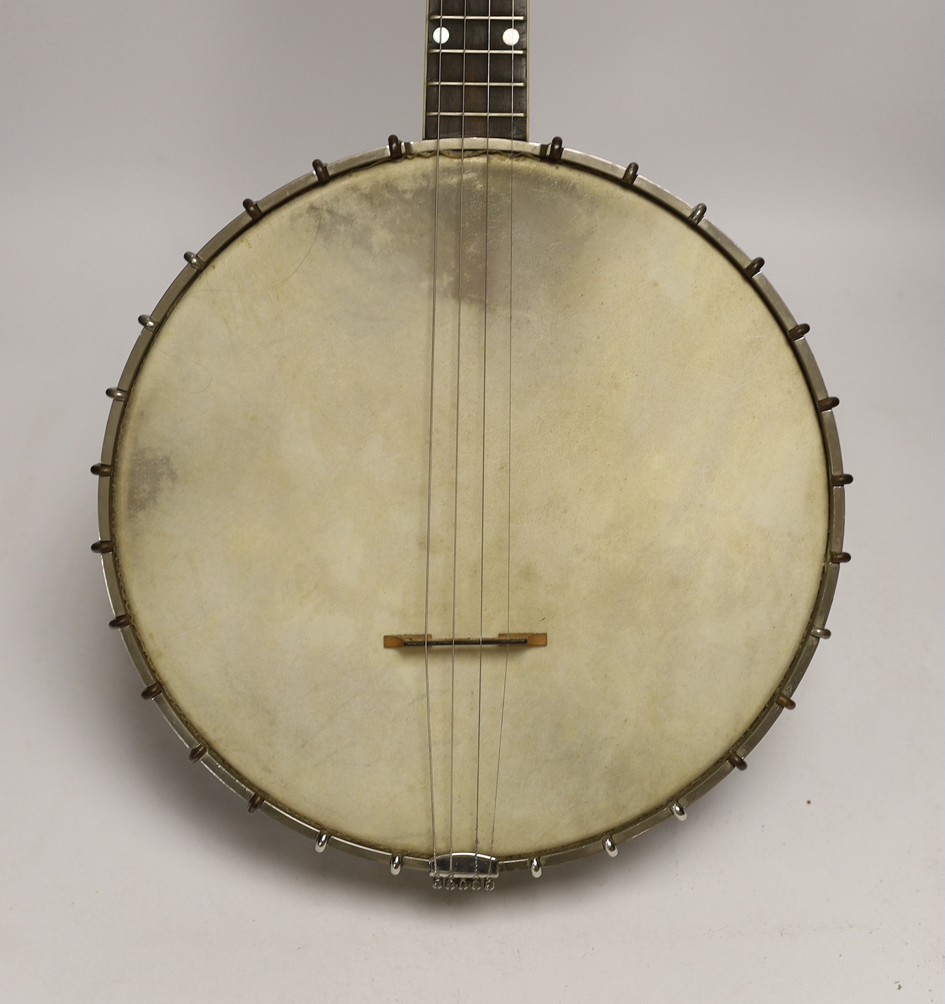 A Vega Tenor banjo, serial no.39214, overall length 84cm